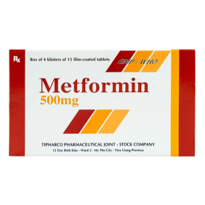 Metformin 500mg Tipharco điều trị đái tháo đường 60 viên