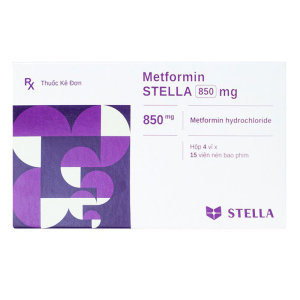 Metformin Stella 850mg điều trị bệnh đái tháo đường 60 viên