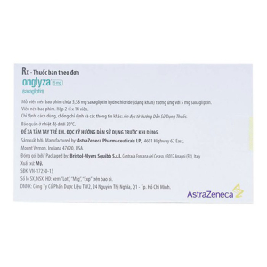 Onglyza 5mg AstraZeneca hỗ trợ ăn kiêng, kiểm soát đường huyết 28 viên