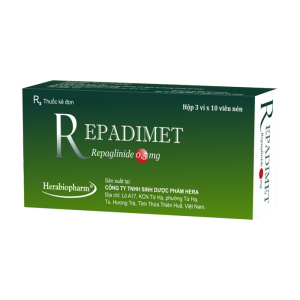 Repadimet 0.5mg Herabiopharm điều trị đái tháo đường týp 2 (60 viên)