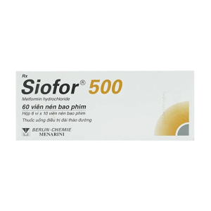 Siofor 500 Berlin điều trị đái tháo đường típ 2 (60 viên)