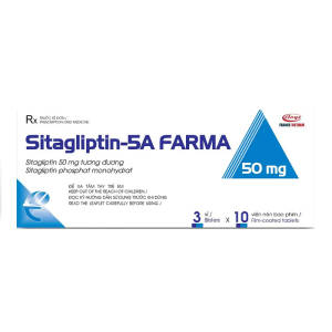 Sitagliptin-5A FARMA 50mg Eloge kiểm soát đường huyết 30 viên