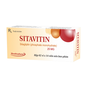 Sitavitin 25mg Herabiopharm điều trị đái tháo đường týp 2 (28 viên)