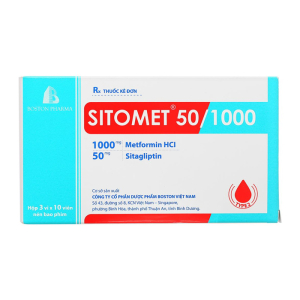 Sitomet 50/1000 Boston điều trị đái tháo đường tuýp 2 (30 viên)