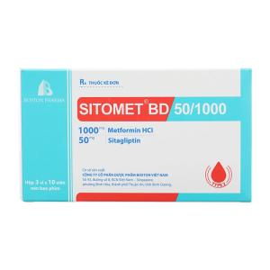 Sitomet BD 50/1000 điều trị đái tháo đường tuýp 2 (30 viên)