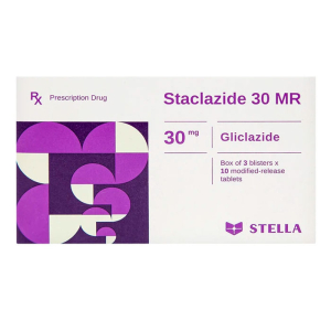 Staclazide 30 MR Stella điều trị đái tháo đường 30 viên