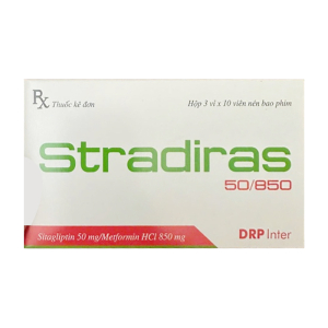 Stradiras 50/850 DRP Inter điều trị bệnh đái tháo đường tuýp 2 (30 viên)