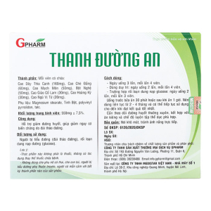 Thanh đường an Gpharm 60 viên