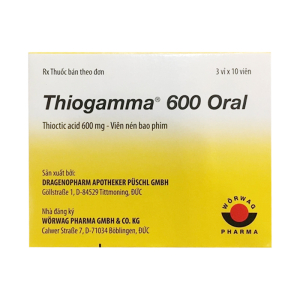 Thiogamma 600 oral điều trị rối loạn cảm giác do tiểu đường (30 viên)