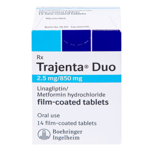 Trajenta Duo 2.5mg/850mg Boehringer điều trị đái tháo đường 14 viên