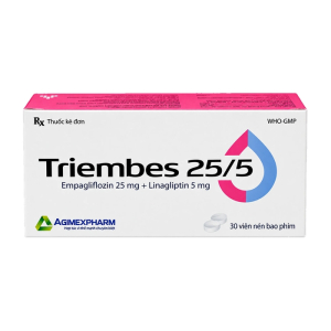 Triembes 25/5 Agimexpharm điều trị đái tháo đường tuýp 2 (30 viên)