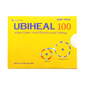 Ubiheal 100 Nam Hà điều trị các rối loạn cảm giác do bệnh thần kinh đái tháo đường 30 viên