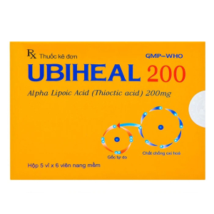 Ubiheal 200 Nam Hà điều trị các rối loạn cảm giác do bệnh thần kinh đái tháo đường 30 viên
