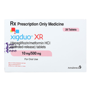 Xigduo XR 10mg/500mg Astrazeneca cải thiện kiểm soát đường huyết 28 viên