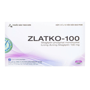 Zlatko-100 DaviPharm điều trị đái tháo đường 30 viên Zlatko-100 DaviPharm điều trị đái tháo đường 30 viên